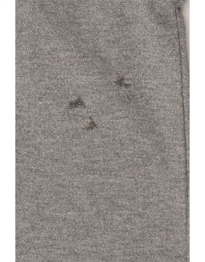 Damski sweter z kapturem i grafiką DKNY, UK 14, średni szary poliester