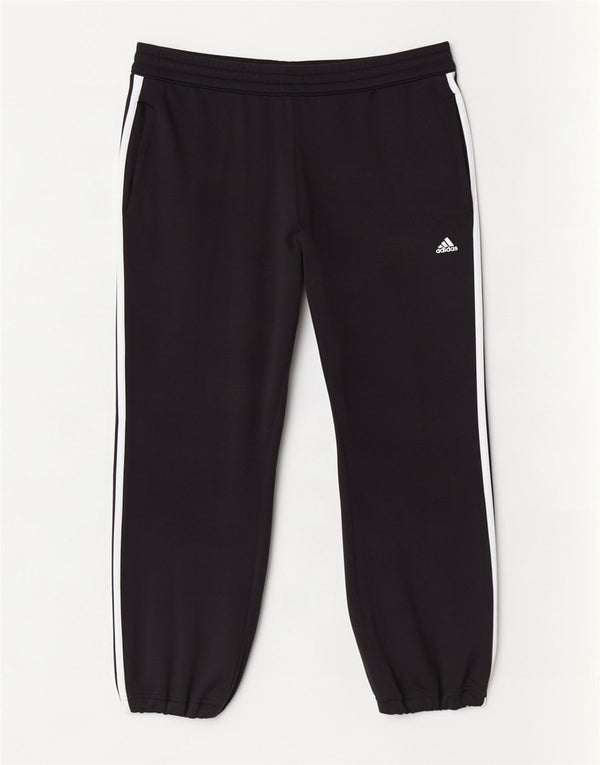 Damskie spodnie dresowe Adidas Joggers UK 14, duże, czarne, poliestrowe