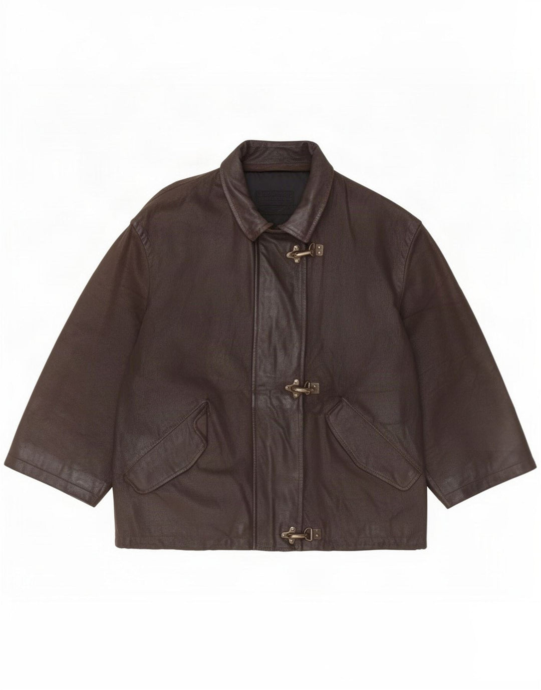 Vintage damska kurtka skórzana IT 44 Medium Brown