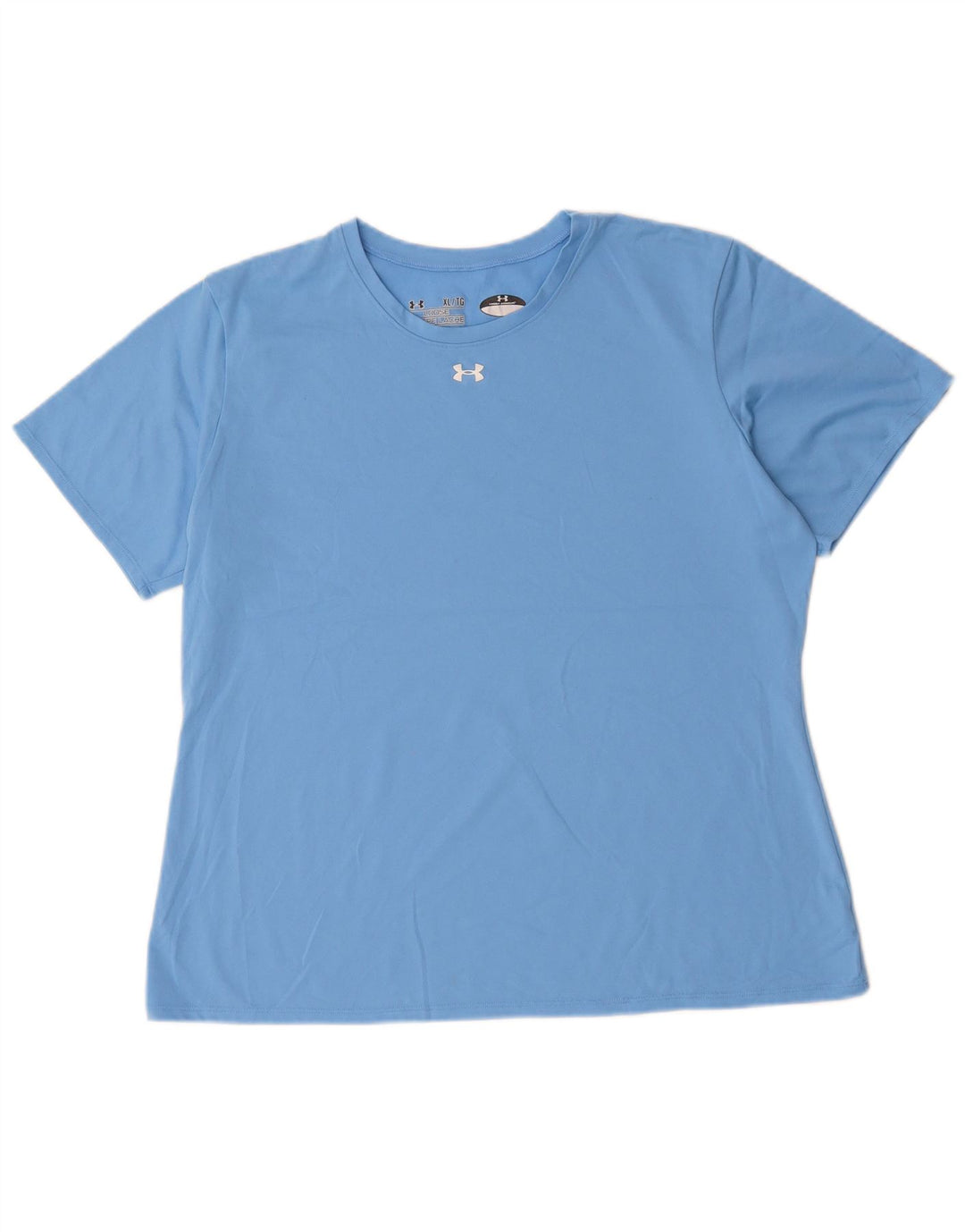 Damska koszulka t-shirt UNDER ARMOUR Heat Gear UK 18 XL, niebieska, poliester