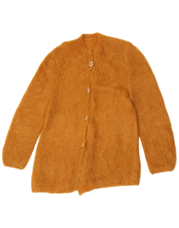 Sweter damski w stylu vintage, brytyjski 16, duży brązowy