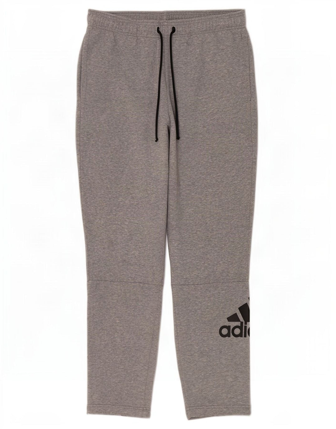 Męskie spodnie dresowe Adidas Graphic, duże, szare, bawełniane