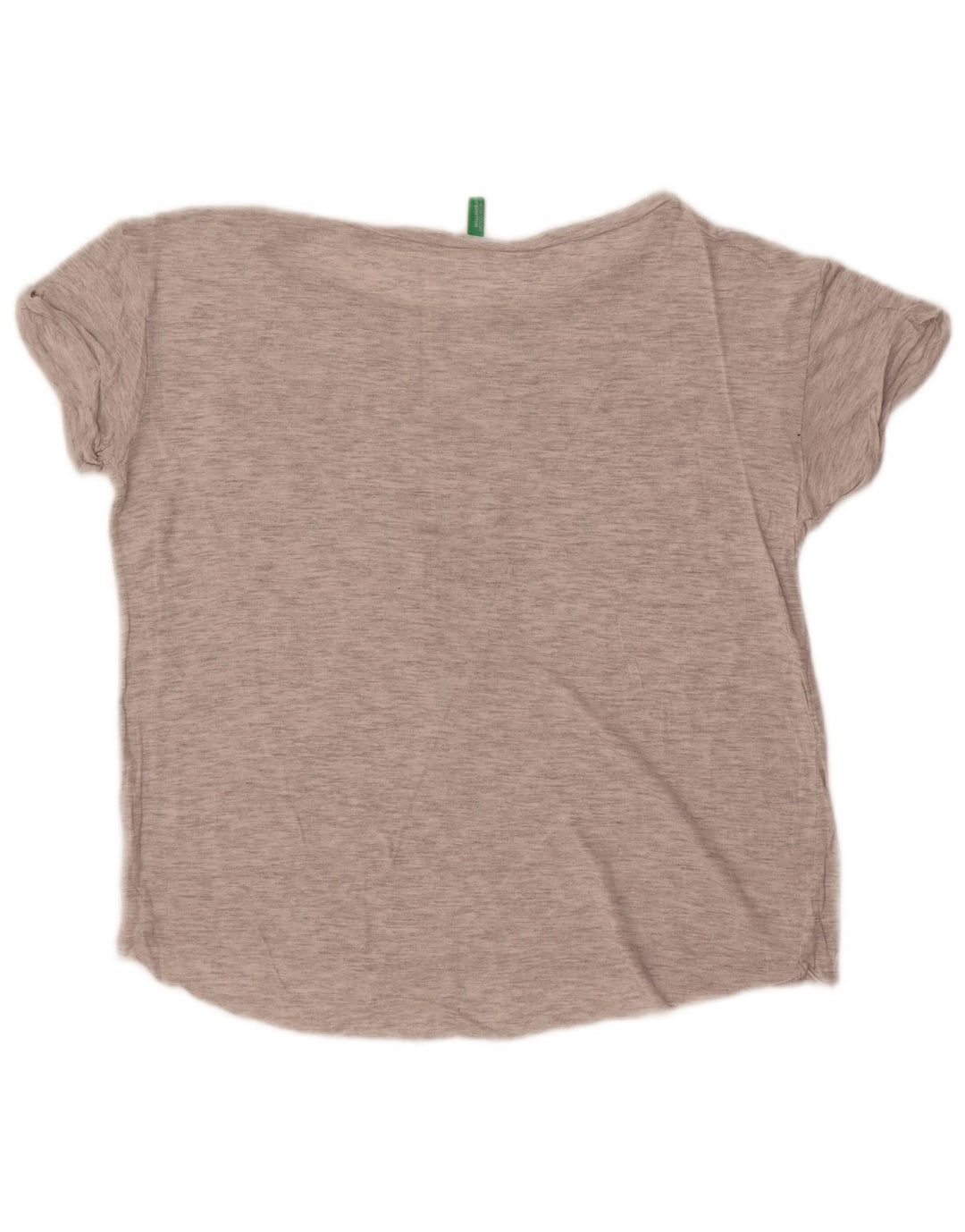 Damska koszulka graficzna Benetton Top UK 14 Medium Grey Flecked