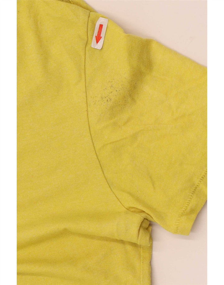 T-shirt męski Tommy Hilfiger, średni żółty bawełniany