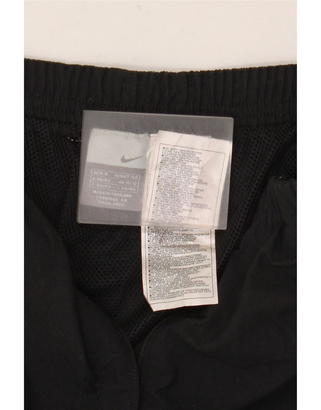 Damskie spodnie Capri Nike UK 10/12 Średni czarny, poliester z blokami kolorów