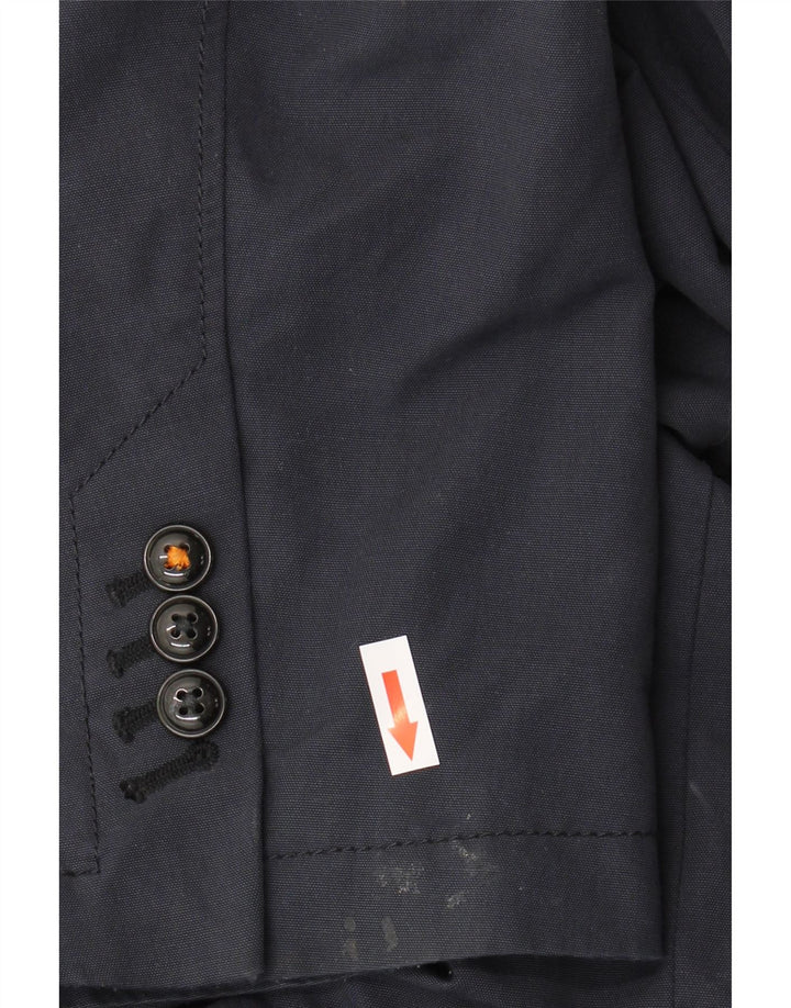 Męska marynarka zapinana na 2 guziki Hugo Boss EU 54 2XL Granatowa, bawełniana