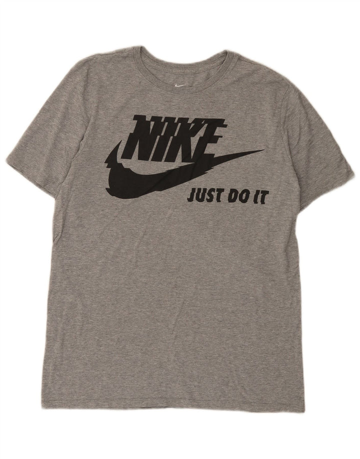 Męski T-shirt Nike Athletic Cut Graphic Top, średnioszary