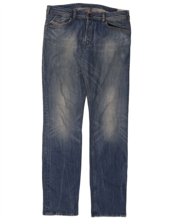 Diesel Męskie Kander Proste Dżinsy W34 L34 Niebieskie Bawełniane