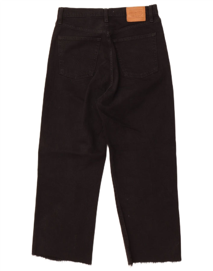 Damskie jeansy Levi's Ribcage Cropped W28 L24 Czarne