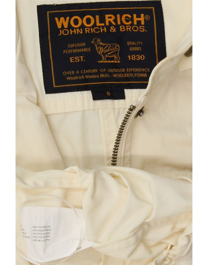 Damska kurtka użytkowa WOOLRICH UK 10, mała, złamana biel, poliester