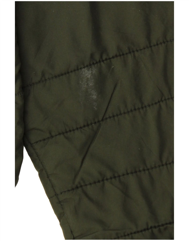 Męska ocieplana kurtka z kapturem Jack & Jones UK 42 XL, zielony poliester