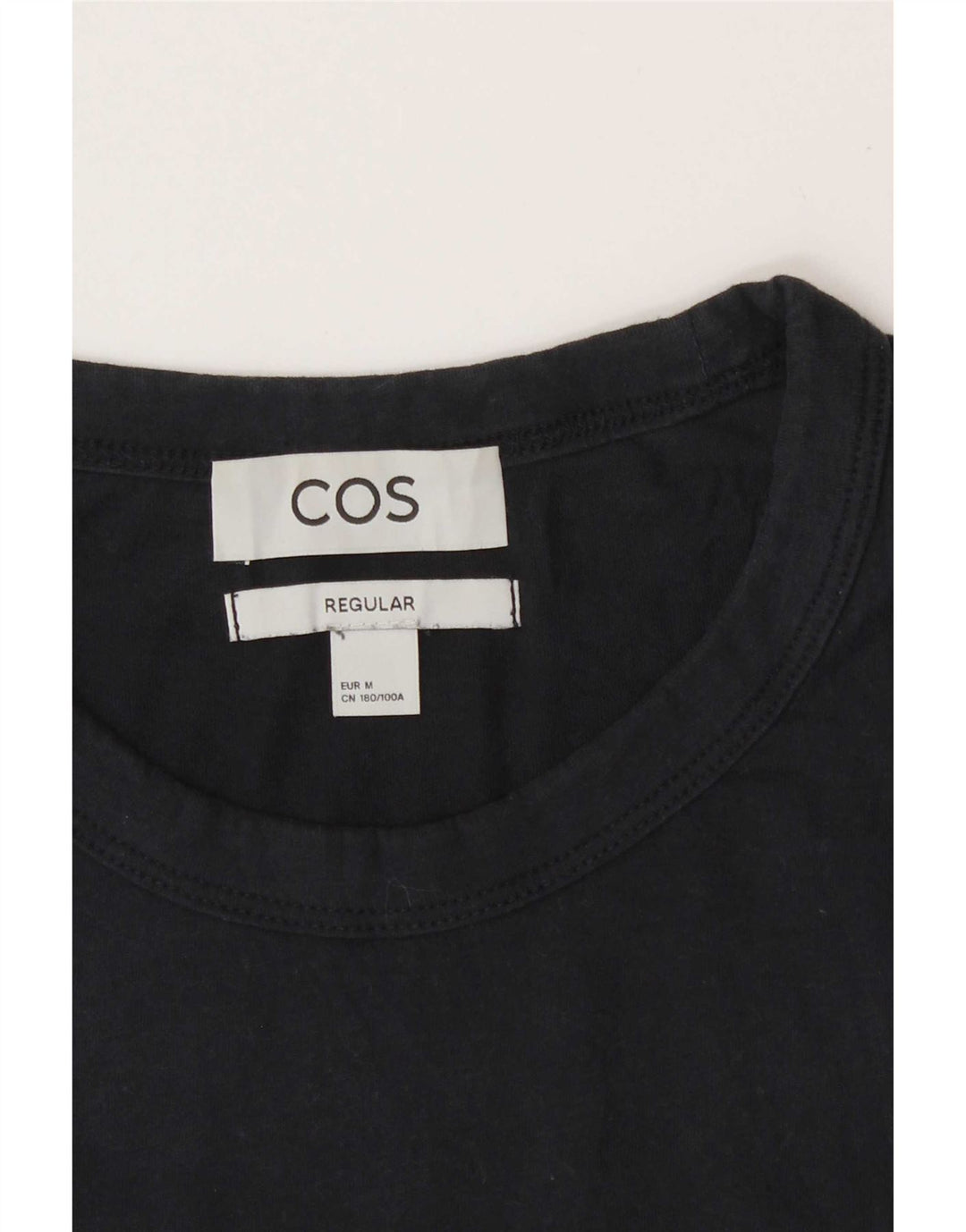 Cos Męski t-shirt o regularnym kroju, średni granatowy