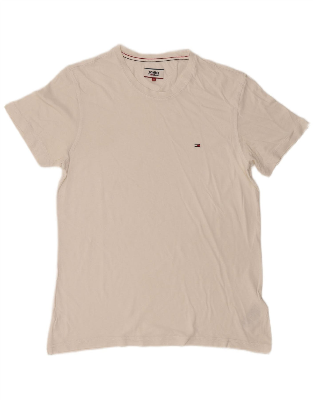 T-shirt męski Tommy Hilfiger Top, średnia, biała bawełna