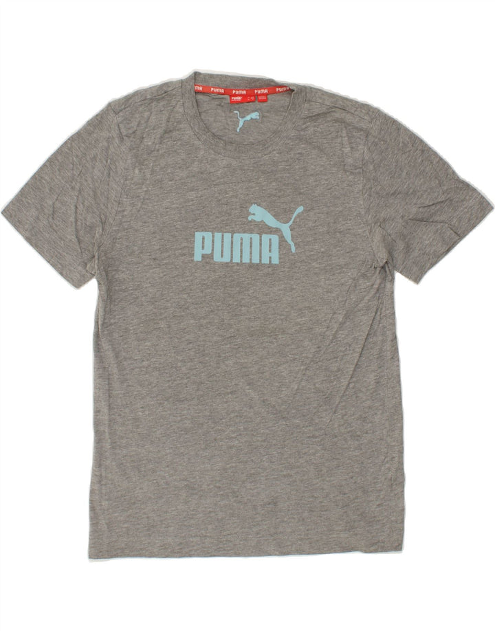 PUMA Mens Graphic T-Shirt Top Medium Grey Vintage Puma and Second-Hand Puma from Messina Hembry 