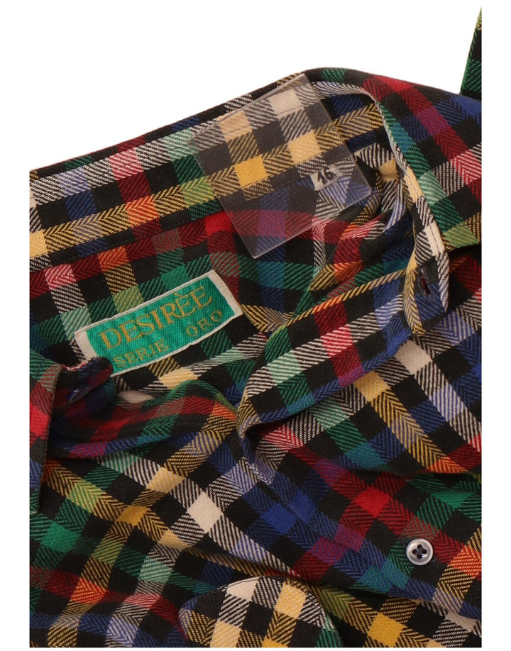 Męska koszula flanelowa Desiree rozmiar 16, duża, wielokolorowa krata