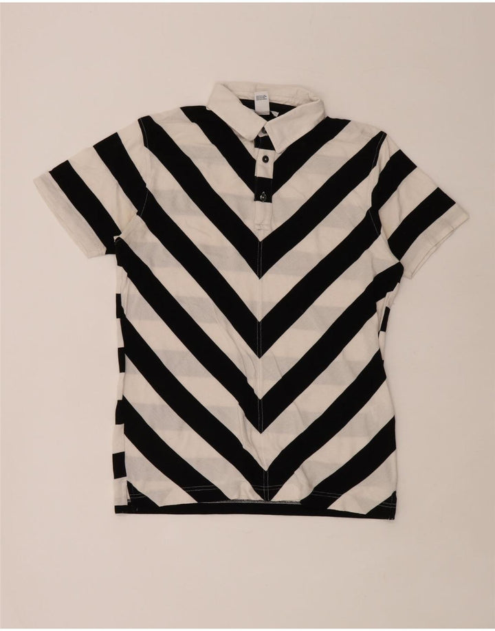 Męska koszulka polo Gant, bawełniana w średnie białe paski