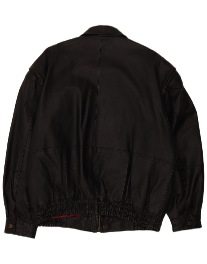 Męska kurtka skórzana C&A IT 50, duża, czarna, skórzana