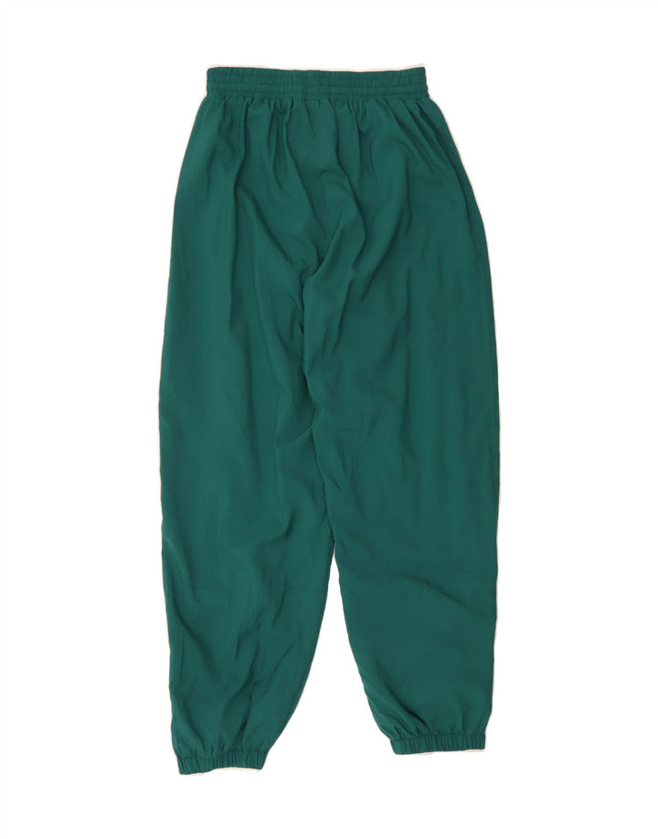 VINTAGE Womens Tracksuit Trousers Joggers IT 42 Medium  Green Polyester Vintage Vintage and Second-Hand Vintage from Messina Hembry 