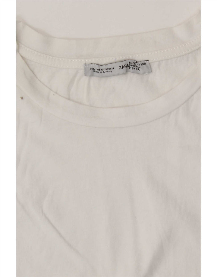 Damska koszulka z grafiką Zara Top UK 10 Small White