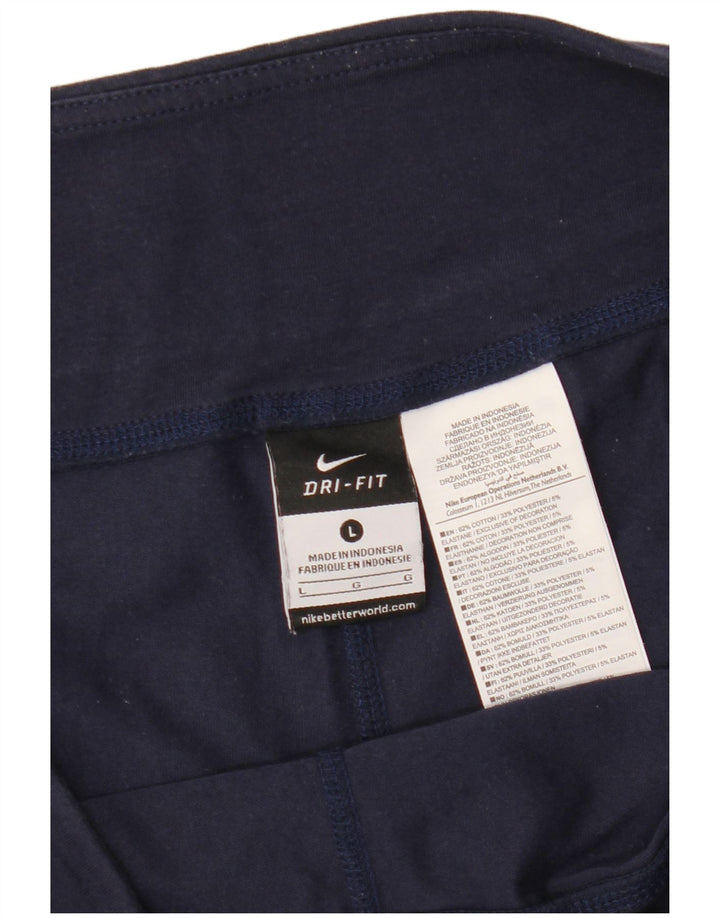 Damskie spodenki sportowe NIKE Dri Fit Graphic Bermuda UK 16, duże, granatowe