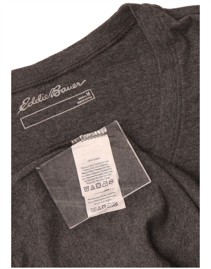 EDDIE BAUER Damski top z rękawem 3/4 UK 12, średnioszary, bawełniany