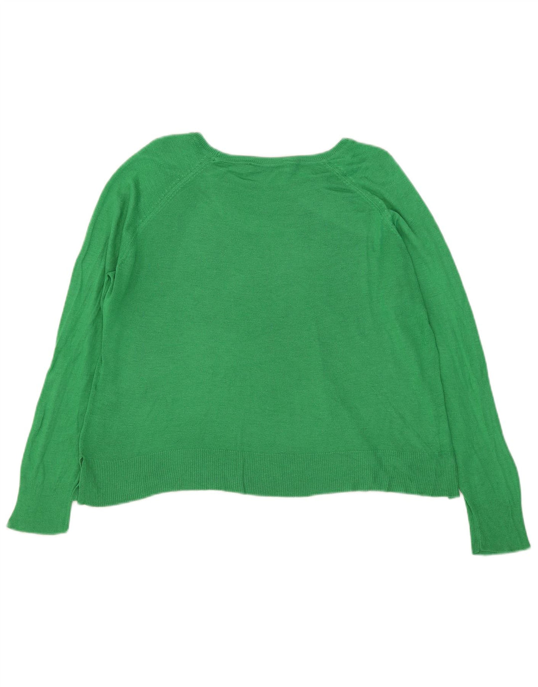 Damski sweter oversize Zara z dekoltem w łódkę UK 14 Średni zielony wiskoza