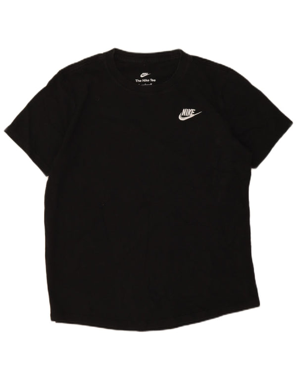 T-shirt damski Nike Top UK 10, mały, czarny, bawełniany