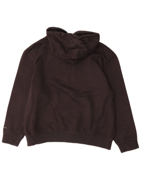 Damska bluza z kapturem Adidas Graphic Oversized UK 6 XS Czarna bawełna