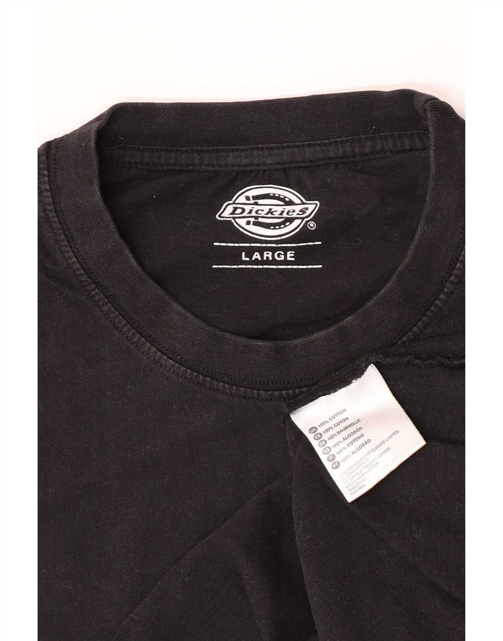 T-shirt męski Dickies, duży, czarny, bawełniany