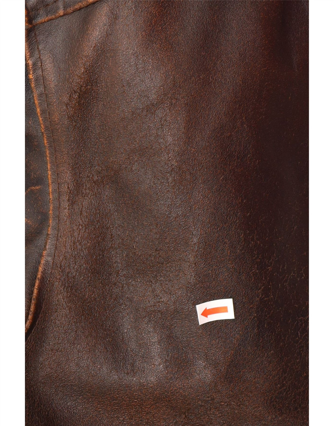 Męska kurtka skórzana ALAN GORDON IT 52 XL, brązowa skóra