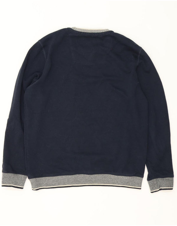 Crew Clothing Męska bluza z kapturem, duży, granatowy, kolorowy poliester