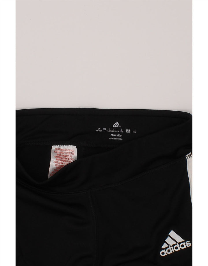 Legginsy ADIDAS Climalite dziewczęce 11-12 lat, czarny poliester
