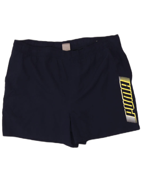 Męskie spodenki sportowe Puma Graphic XL granatowe, poliestrowe