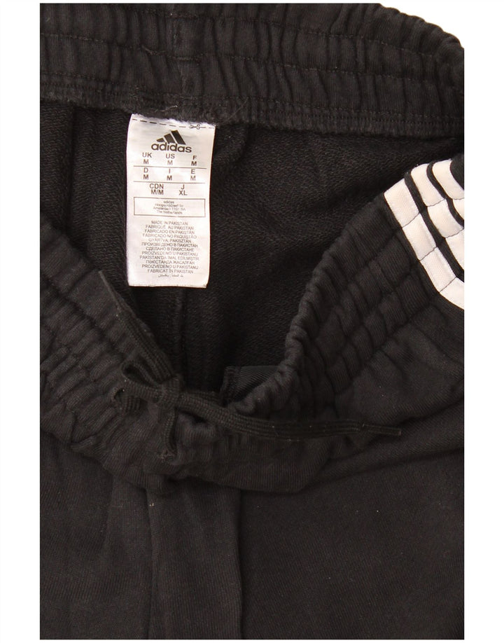 Męskie spodnie dresowe Adidas, średnie czarne, bawełniane
