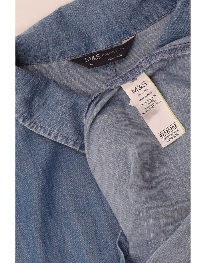 Marks & Spencer Damski kombinezon UK 16, duży, niebieski Lyocell