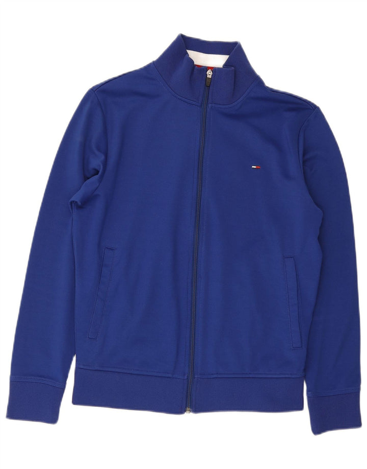 Męska kurtka dresowa Tommy Hilfiger, mała niebieska, poliester