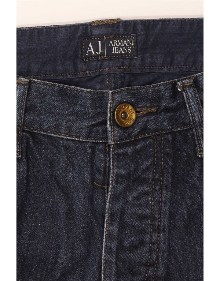 Armani Męskie Proste Dżinsy W32 L33 Granatowe Bawełniane