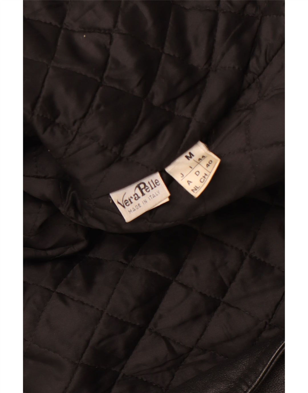 Damska skórzana kurtka motocyklowa VINTAGE UK 14, średnia czarna skóra