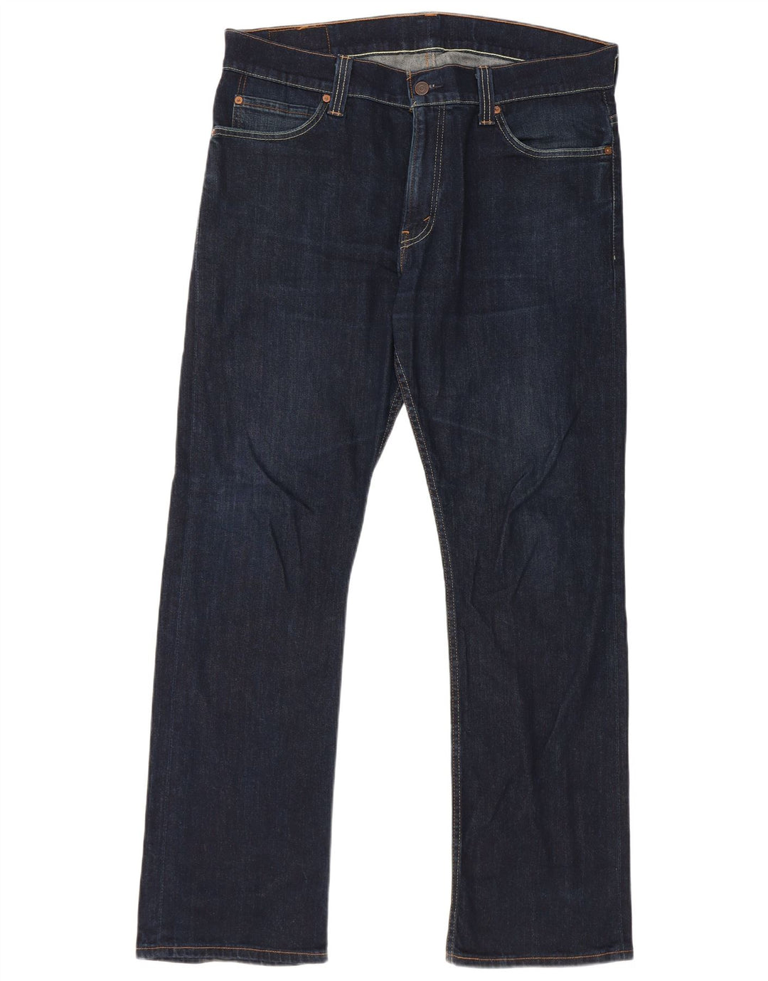 Męskie dżinsy Levi's 506 Straight W38 L32 Granatowa bawełna