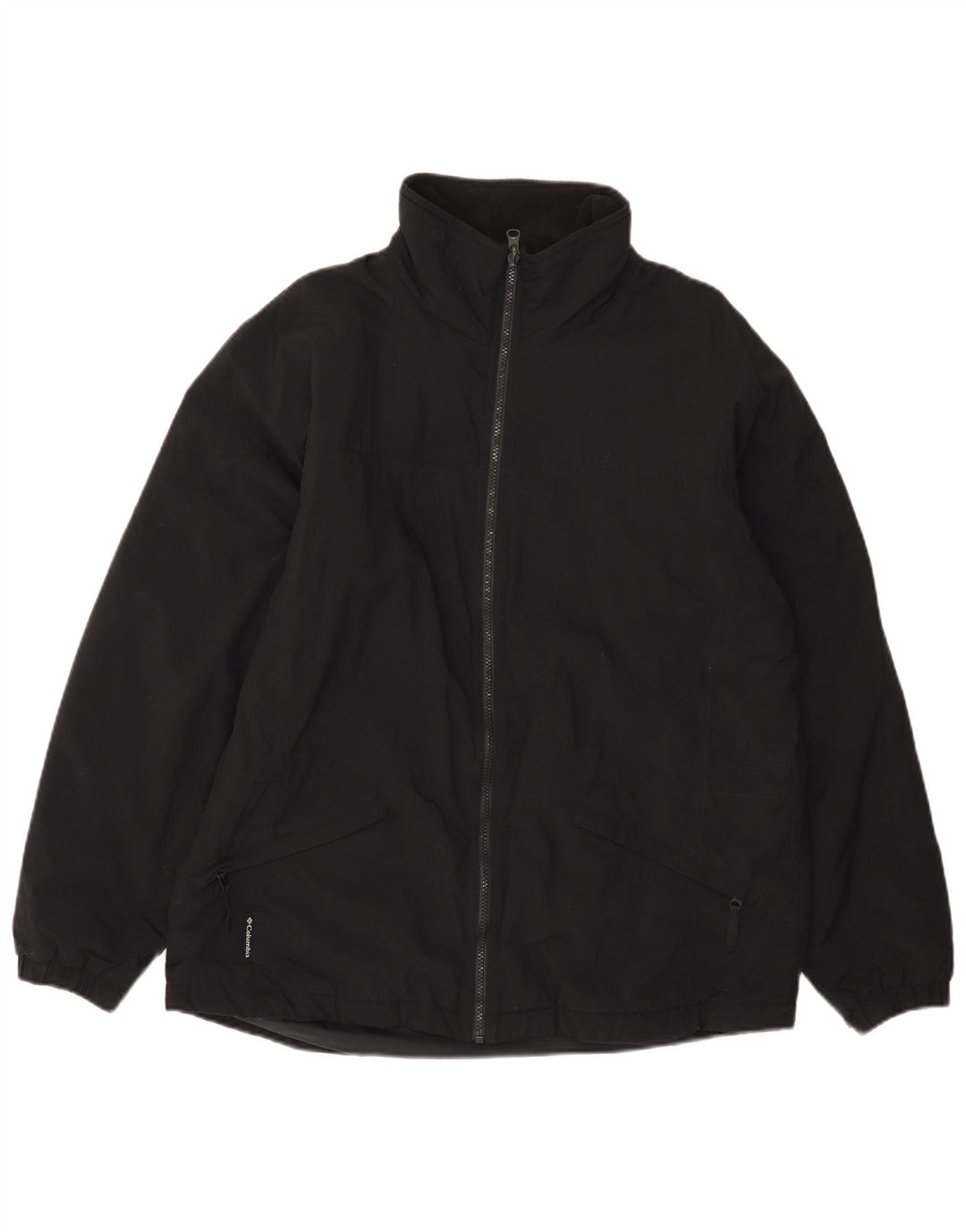 Damska kurtka wiatrówka COLUMBIA o luźnym kroju, UK 16, duży, czarny nylon