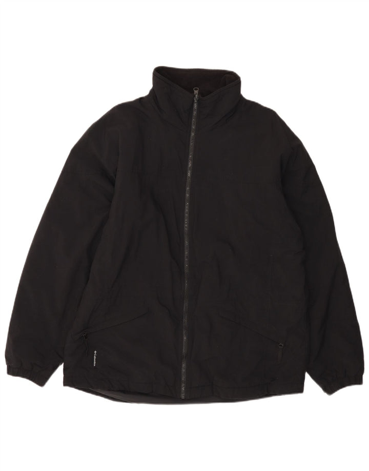 Damska kurtka wiatrówka COLUMBIA o luźnym kroju, UK 16, duży, czarny nylon