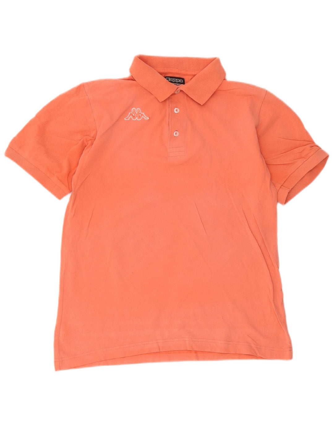 Męska koszulka polo Kappa, mała, pomarańczowa, bawełniana