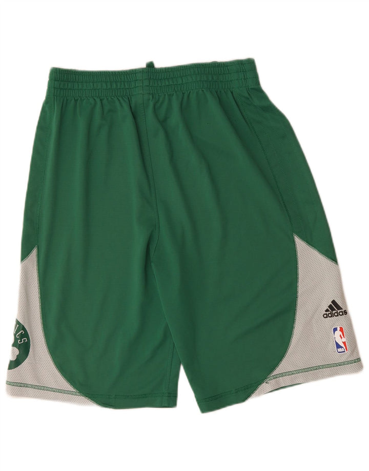 Spodenki sportowe Adidas Męskie Celtics Średniozielony poliester z blokami kolorów