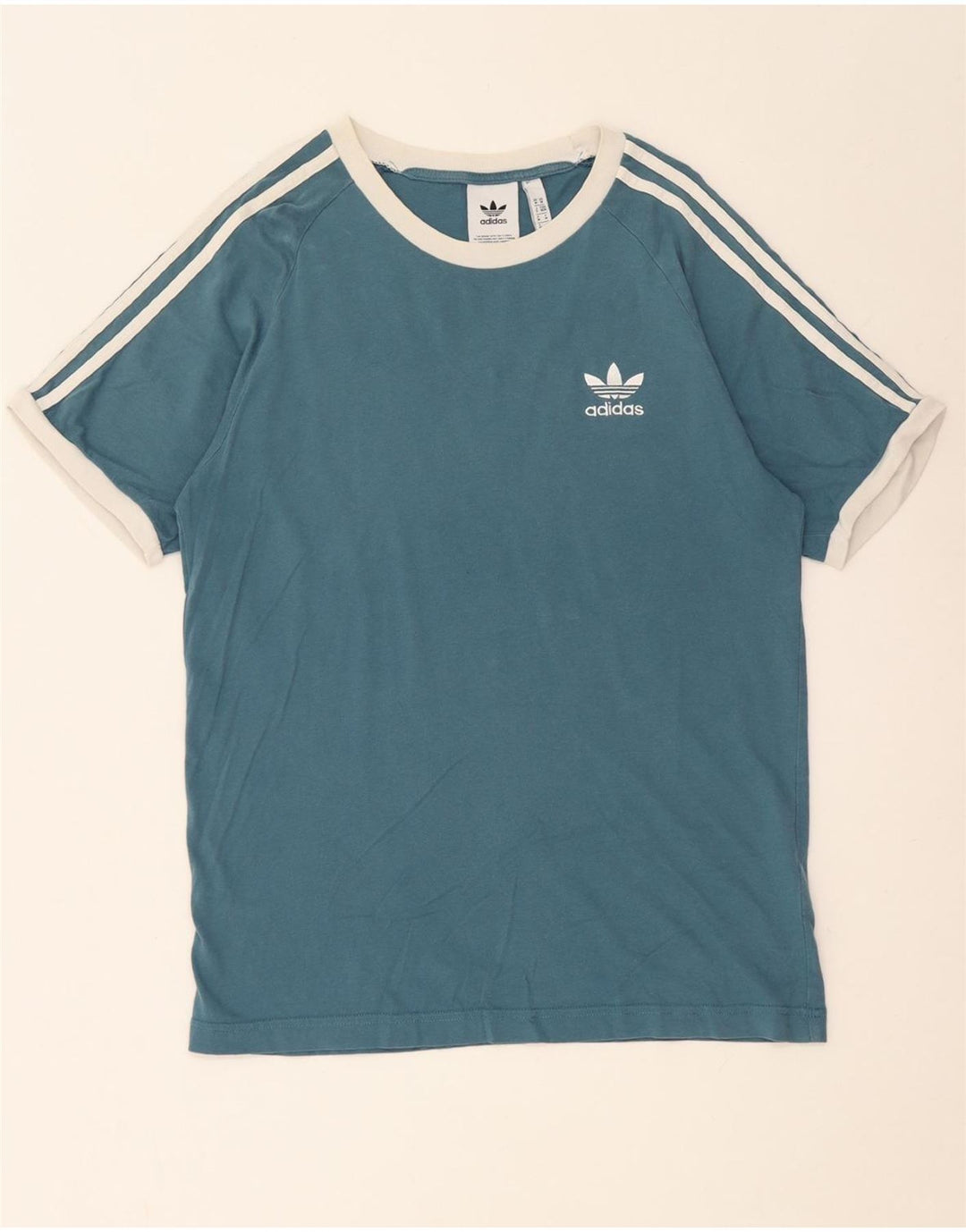 T-shirt męski ADIDAS Top, średni niebieski, bawełniany
