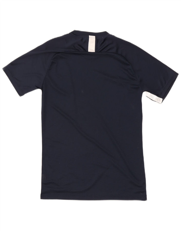 Męska koszulka Nike Dri Fit Top, średni granatowy poliester z blokami kolorów