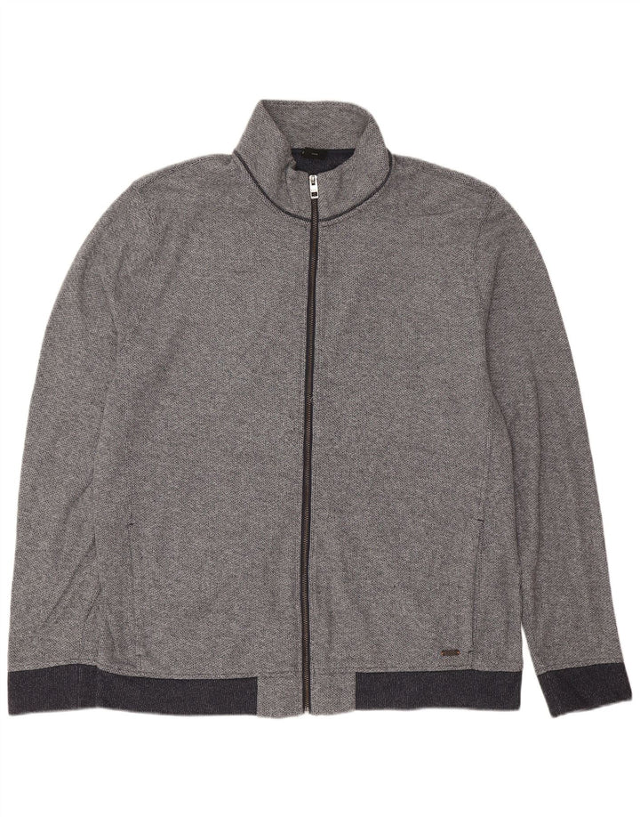 Męska kurtka dresowa Hugo Boss 3XL, granatowa, bawełniana