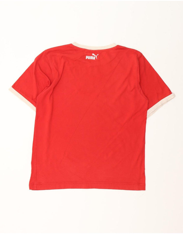 Męski T-shirt Puma z grafiką, średni czerwony