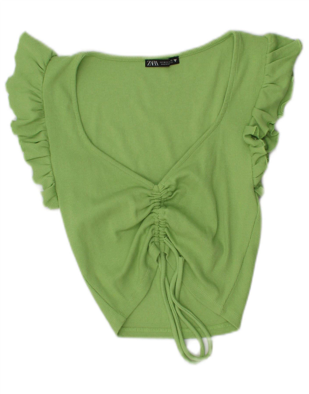 Damska bluzka Zara Crop Top UK 12 Medium Green