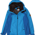 Męska kurtka przeciwdeszczowa z kapturem Jack Wolfskin UK 34 Small Blue Colorblock