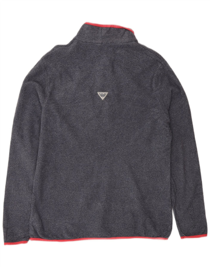 Damski sweter polarowy Columbia z guzikami pod szyją, UK 18 XL, szary poliester